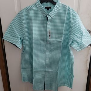 Club Room Checkered Button Down Shirt Men's 2XLT